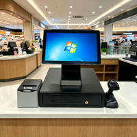 Terminal Punto de Venta Todo en Uno Android de 15.6 Pulgadas, Sistema POS de Escritorio con Pantalla Táctil, Modelo DC-1502H, 1 Año de Garantía de DiligenCe