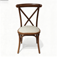Chaises de mariage et d'événements de style européen à dossier croisé en gros pour fournisseurs de banquets
