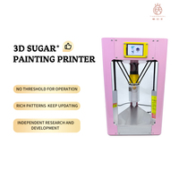 Impresora 3D de Arte en Azúcar Rosa, 400 Patrones, Máquina de Dulces de Grado Alimenticio, para Cafeterías, Pastelerías, Negocios, Certificación CE y FDA