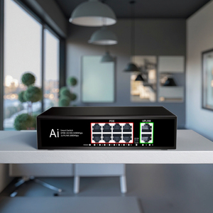 8 + <span class=keywords><strong>2</strong></span> 1 Volledige Gigabit Kuwfi Switch Uplink Sfp Poort Ethernet 2K Switch Indoor Draadloze Netwerkswitch Voor Cctv Camera Gebruik - Product Image 1