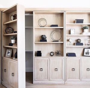 Librería de puerta Murphy Interior personalizada de alta calidad, puerta Invisible oculta de madera maciza para pasillo de Hotel - Product Image 3