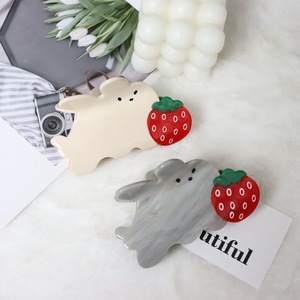Versión coreana 9,5 cm conejo fresa Animal pinzas para el cabello <span class=keywords><strong>Kristina</strong></span> Bazan pinzas para el cabello coreanas horquillas para niñas - Product Image 1