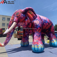 Modèle d'éléphant gonflable au design personnalisé unique, éléphant gonflable de style Mykonos
