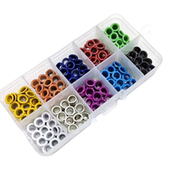 5mm oeillets en métal 10 couleurs 300 ensembles bouton pression à broches œillets en laiton de cuivre Kit de bricolage outil de fixation d'emballage rapide pour vêtements