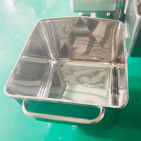 Heetverkopende bronfabriek op maat gemaakte roestvrijstalen vleeshopper/vleeskar voor tijdelijke opslag en transport van voedsel