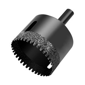 Scie cloche Makizaki à pointe en carbure, métrique, pour perçage de carreaux de marbre, avec mandrin intégré et guide de perçage intégré - Product Image 2