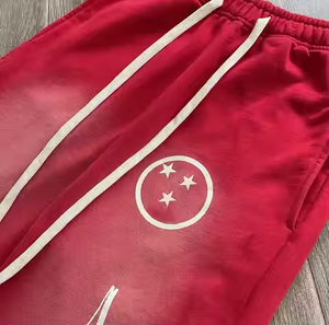 カスタムデザインOEMメンズストリップトラックパンツアシッドウォッシュストレートレッグ高级刺繍ルーズユニセックス秋スウェットパンツジョガー - Product Image 6