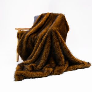 Alta calidad, grueso, suave, peludo, sofá de felpa, sofá, manta de piel para cama - Product Image 1
