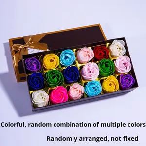 Boîte cadeau de fleurs de savon 18 <span class=keywords><strong>roses</strong></span> artificielles pour la Saint-Valentin Événements de remise de diplômes Souvenir de vacances - Product Image 6