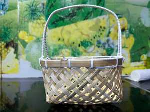 Handmade Bamboo <b>Basket</b> Vietnam Bamboo Fruit <b>Basket</b> <b>Egg</b> <b>Basket</b> Natural Woven Storage <b>Basket</b> OEM Supplier - Product Image 3