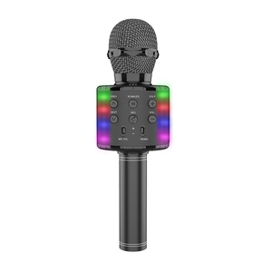 Tốt Nhất Ws858L Với Ánh Sáng USB Loa Di Động Bluetooth Mic Karaoke Microphone Với Loa Cho Bên Ngoài Trời Máy Karaoke - Product Image 5