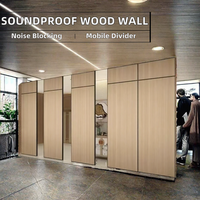 Cloison pliante insonorisée mobile à haute isolation acoustique, séparateur de pièce insonorisé détachable pour bureau, hôtel, salle de conférence