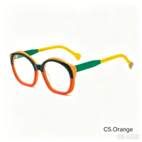 Monture de lunettes optiques en acétate, monture de lunettes de vue multicolores tendance pour femmes et hommes