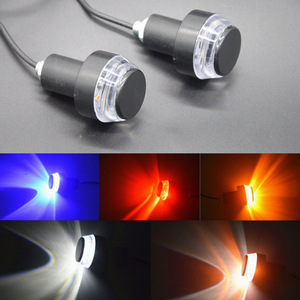 YEL18 12V 摩托车 LED 车把端转向灯 白色黄色车把闪光灯 侧标志灯 照明灯 - Product Image 3
