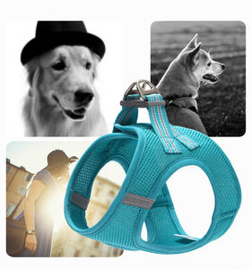 Harnais pour chien et chat SinSky de luxe, solide, de haute qualité, facile à contrôler, rembourré en maille douce, anti-traction, réglable, avec laisse - Product Image 5