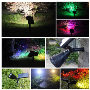 Solar Garden <b>Lights</b> 4 <b>LED</b> Solar Powered Outdoor Path <b>Light</b> Water Resistant <b>Plug</b> <b>In</b> Lawn Lamp - Product Image 4