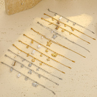 Bracelets de la Série Océan pour Femmes : Breloques Coquillage, Tortue, Étoile de Mer, Arc-en-ciel, Plage, Chaîne en Acier Inoxydable, Bijoux Charme