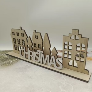 <span class=keywords><strong>Buon</strong></span> <span class=keywords><strong>natale</strong></span> <span class=keywords><strong>e</strong></span> felice <span class=keywords><strong>anno</strong></span> nuovo case hanno portato luce casa in legno decorazioni natalizie 2024 - Product Image 4