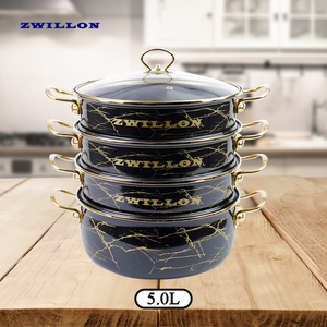ZWILLON Enamel <strong>Steamers</strong> Cooking Pot with Coating 28CM/30CM/32CM for <strong>Momos</strong> Siomai Fish Hot Dog Bun Gas Rice <strong>Steamer</strong> - Product Image 4