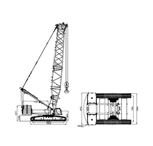 סין למעלה מותג מנוף סורק מכירה לוהטת סוג 350 t עם מפעל מחיר מנוף סורק מנוף סורק 350 טון SCC850A - Product Image 4