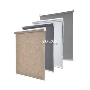 Customized Outdoor Indoor Office Cordless Motorized Electric Pvc Venetian Blackout Fabrics Window Shades Roller Blinds