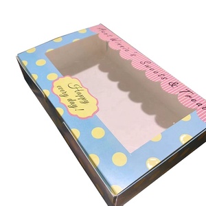 Fabricant de boîte d'emballage en carton blanc de qualité alimentaire personnalisée pour snack et pâtisserie avec fenêtre transparente, imprimable - Product Image 4