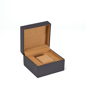 Boîte de Présentation de Montre Noire de Luxe Boîte d'Emballage Cadeau pour Montre avec Logo Personnalisé Étui de Rangement en Cuir PU pour Montres - Product Image 2
