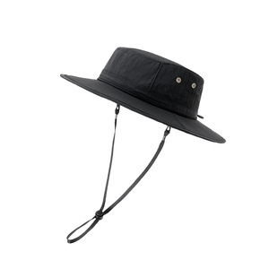 Bucket <b>Hat</b> Breathable Quick Drying Sun Protection For Outdoor Sports Fishing <b>Summer</b> Adult Unisex Solid Color - Product Image 1