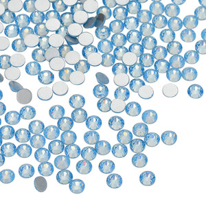แก้วเพชรพลอยเทียมทรงแบนหินคริสตัลแบบไม่ร้อน100สีจากโรงงาน - Product Image 1