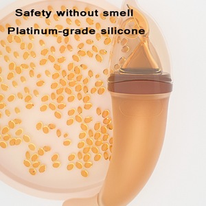<span class=keywords><strong>Biberon</strong></span> en matériau PP sans BPA avec cuillère d'entraînement en silicone Mangeoire à céréales pour nouveau-né et bébé de 0 à 12 mois - Product Image 2