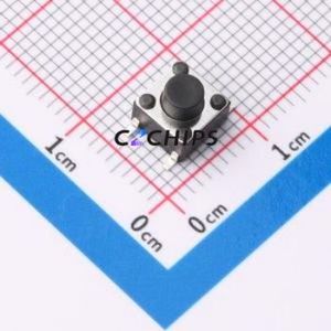 ZX-QC66-5.5TP Tactile Switch SMD-4P,6x6mm Switch Single Pole Single Throw Round Button 2.6N Vertical Mount - Product Image 1
