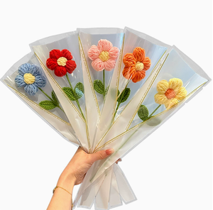 งานถักมือจากขนสัตว์ ของขวัญชิ้นเล็กสำเร็จรูป เหมาะสำหรับเป็นของขวัญวันแม่ สำหรับคุณแม่หรือคุณครู - Product Image 1