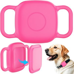 Soporte Impermeable para Collar de Perro Compatible con Life360 Tile Mate Tracker, Paquete de 2 Fundas de Silicona Duraderas, Color Rosa Neón, Accesorio Antipérdida - Product Image 2
