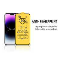 Protection d'écran en verre trempé 9D à couverture intégrale avec sérigraphie pour iPhone 17 16 15 14 Plus 13 12 11 Pro X XR XS Max - Verre trempé