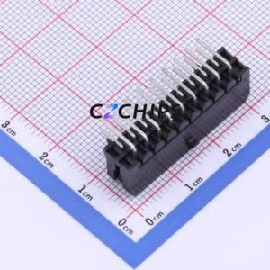 HC-MX3.0-2*9AW Wire-to-<b>Board</b> <b>Pin</b> Header Bent Lead Through Hole,P=3mm Connector 2x9P 3mm Right Angle Insert Micro-Fit (MX 3.0) - Product Image 2