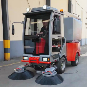 Shiwosi đi-on New Electric đường phố quét ngoài trời pin-powered khớp nối chỉ đạo Xe tải rác với 700L chất thải <span class=keywords><strong>container</strong></span> - Product Image 4