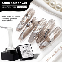 Jting Dernier Modèle Gel Satin Spider 5G Super Résistant Effet Soie Gel Polish Effet Filamentaire Vernis à Ongles Sans TPO/HEMA OEM