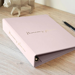 Tùy chỉnh màu Hồng Vòng chất kết dính A4 3 Vòng chất kết dính thư mục trường văn phòng Nguồn cung cấp kế hoạch tổ chức tài liệu lưu trữ thư mục tập tin - Product Image 2