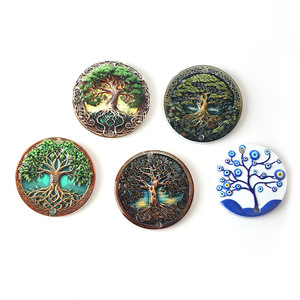 Ciondolo Artigianale in Resina UV Personalizzato <span class=keywords><strong>Albero</strong></span> della Vita, Ornamento 3D Bohemien con Occhio di Allah, Vendita all'Ingrosso OEM - Product Image 4