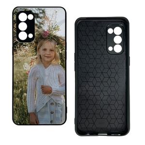 Biểu tượng tùy chỉnh thăng hoa trống 2D TPU + PC trường hợp Tempered Glass tấm tương thích Oppo f17pro/A54/reno5 4 gam/RENO 6 Điện thoại di động trường hợp - Product Image 2