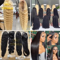 Perruque Lace Front DKL 180% Densité Sans Colle Transparente Cheveux Vierges Européens Pré-Pluckée avec Baby Hair Ligne de Cheveux Naturelle pour Femmes
