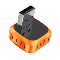 Adaptateur sans fil CarPlay 2026 orange pour CarPlay et Android, dongle CarPlay plug-and-play