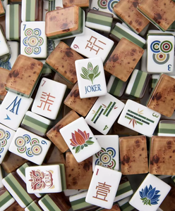160 Lujosas fichas de mahjong portátiles americanas de acrílico con juego de <span class=keywords><strong>Ludo</strong></span> y características de ajedrez magnético - Product Image 1