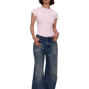 <span class=keywords><strong>Fruit</strong></span> <span class=keywords><strong>of</strong></span> <span class=keywords><strong>the</strong></span> <span class=keywords><strong>Loom</strong></span> HD T-shirt à manches courtes en coton pour femmes T-shirt d'été léger pour femmes - Product Image 2