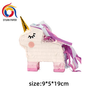 กระดาษพินาต้ารีไซเคิลทำมือดีไซน์ยูนิคอร์นสำหรับงานเลี้ยงวันเกิดวันคริสต์มาสหรือวันพ่อ - Product Image 5