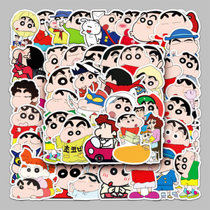 Regalo promocional moda dibujos animados lindo <span class=keywords><strong>Shin</strong></span> <span class=keywords><strong>Chan</strong></span> dibujos animados pegatina impermeable coche casco equipaje decoración niños pegatina - Product Image 2