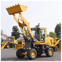 Nouveau petit tracteur compact frontal chinois mini 4x4 chargeur 1 tonne avec chargeur sur pneus prix à vendre