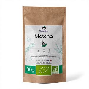 OEM ODM Matcha biologique 100% pur Sachet de 100g Originaire de Chine Poudre de thé vert Matcha Compléments alimentaires naturels à base de plantes Thé aromatisé - Product Image 1