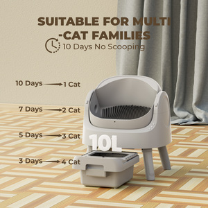 Pour AS11 – Nouvelle <span class=keywords><strong>litière</strong></span> intelligente <span class=keywords><strong>autonettoyante</strong></span> pour animaux de compagnie, nettoyage facile, plusieurs capteurs infrarouges, Plug & Play, dessus ouvert, <span class=keywords><strong>litière</strong></span> automatique pour chat - Product Image 4