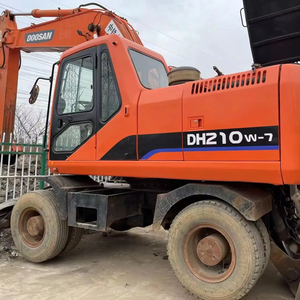 Excavadora Doosan de alta calidad, marca de fama mundial, de segunda mano, excavadora hidráulica de ruedas, Doosan, de segunda mano, Doosan, de rueda de DH210W-7, a la venta - Product Image 2